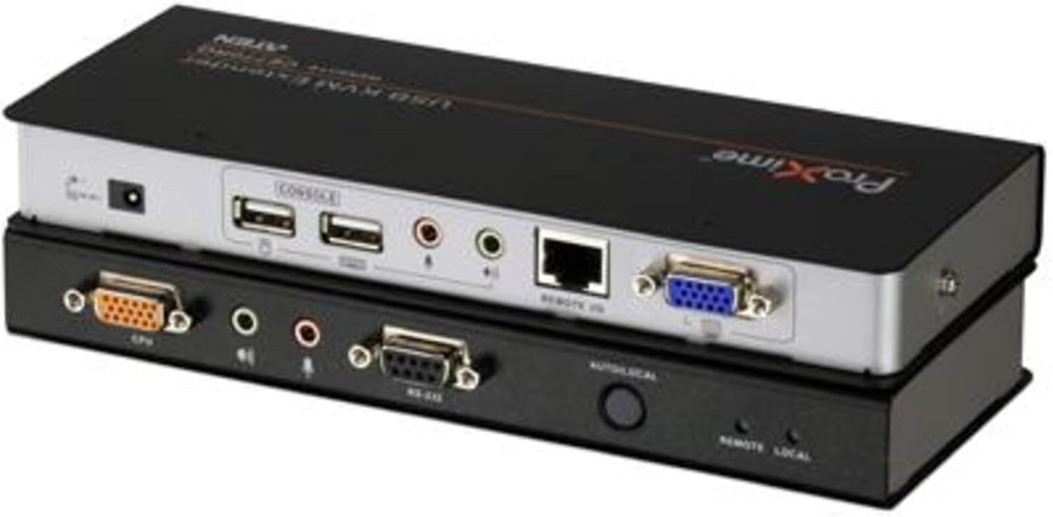 Aten CE770 USB VGA/Audio Cat 5 KVM Extender with Deskew