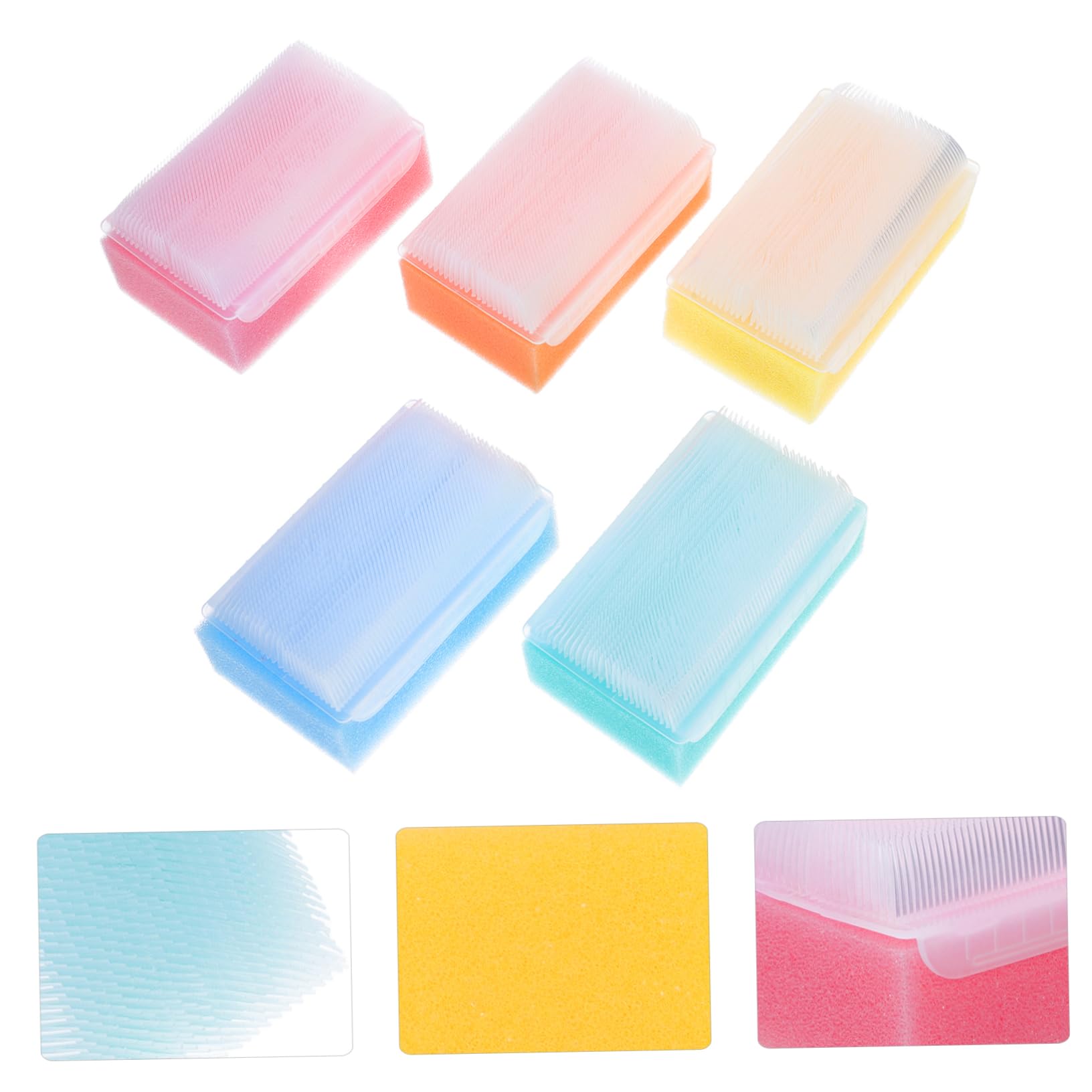 VALICLUD 4 Set Pennello Di Spugna Di Allenamento Tattile Bagno Del Macchia Neonato Sensibile Vasca Da Bagno Per Spazzola Per Spugna Da Bagno Pp 5 Pezzi*4