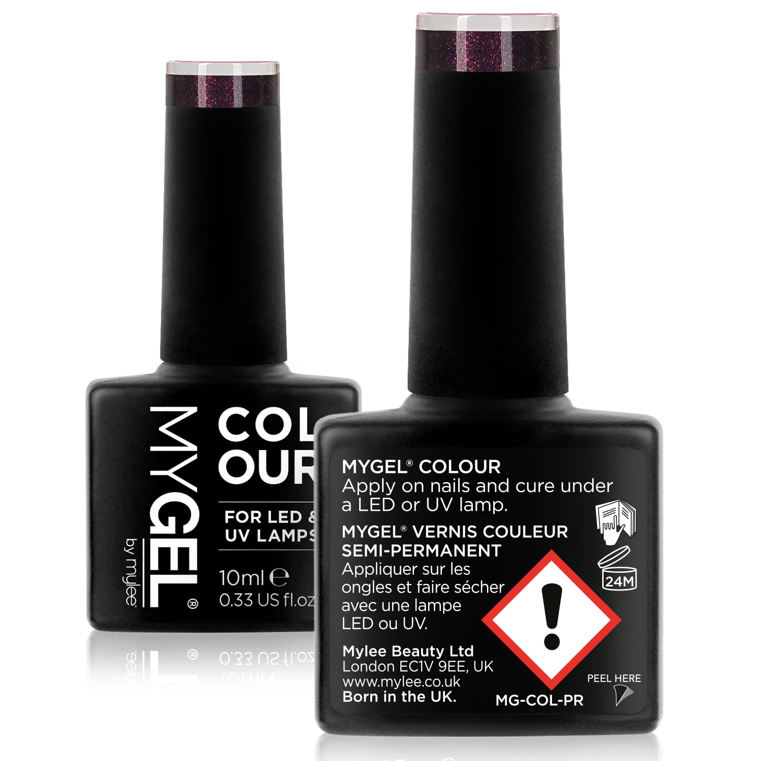 MYLEE Esmalte de Uñas en Gel Semipermanente 10 ml [Deep Purple] UV/LED Nail Art Manicure Pedicure para Uso Profesional y Doméstico - Larga Duración y Fácil de Aplicar — view 6