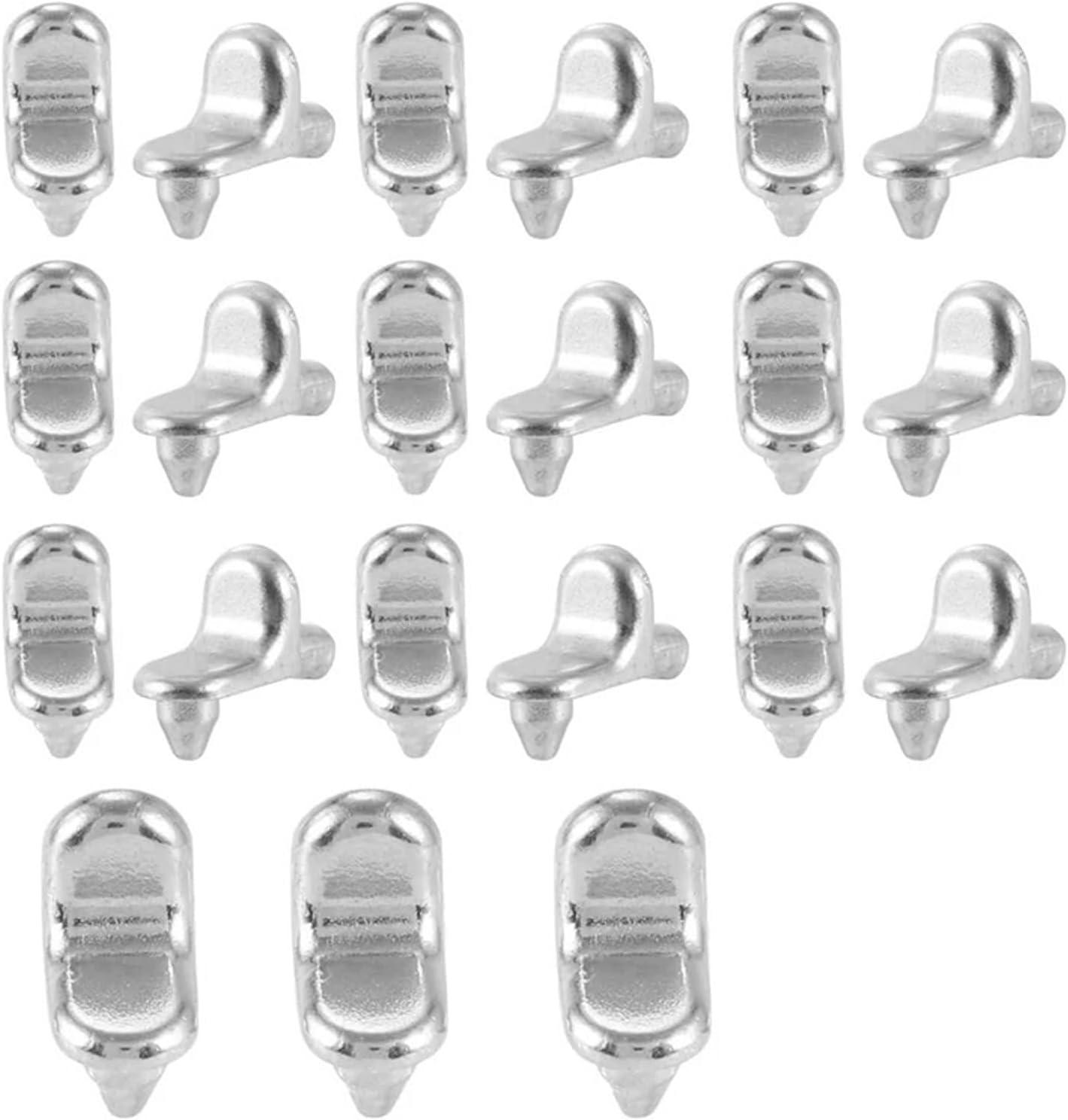 Shelf Pins 100PCS Support Pegs Cabinet Closet Laminate Glass Nickel Plated Fixing Bracket Holder Furniture Hardware