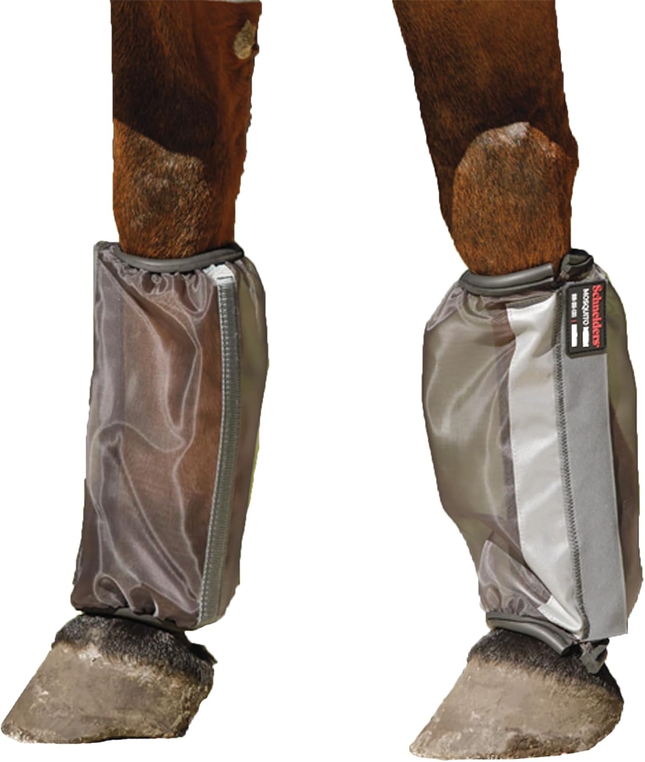 Schneiders Mosquito Mesh II Non-Fitted Horse Fly Boots | Set of 4 | Enhanced Leg Protection & Airflow | Reflective Safety Design | Color Blue