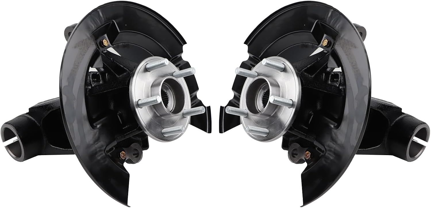 Front Left Driver Side & Right Passenger Side Steering Knuckle Wheel Bearing Hub Assembly Compatible with 2013-2019 Ford Escape, Replace CV6Z3K186B CV6Z3K185B LK143 LK144