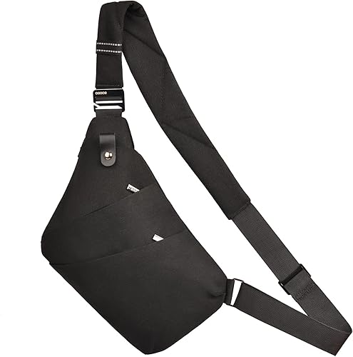 OSOCE Mochila antirrobo impermeable para el hombro bandolera en el pecho mochila para bicicleta deportiva