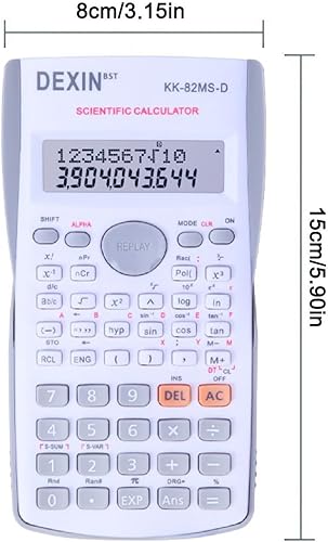 Miniatura 8 de Calculadoras científicas de escritorio, calculadoras científicas para estudiantes, calculadora científica 240 funciones 2 línea 10+2 dígitos,