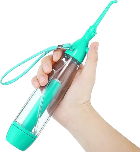 Irrigador dental de agua para dientes, limpiador de dientes de agua, no eléctrico, portátil, asequible, presión de aire manual, inalámbrica,