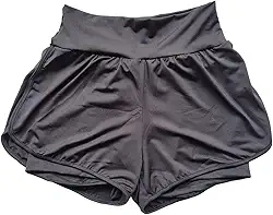 Short Duplo Fitness Academia Feminino Short Treino Caminhada