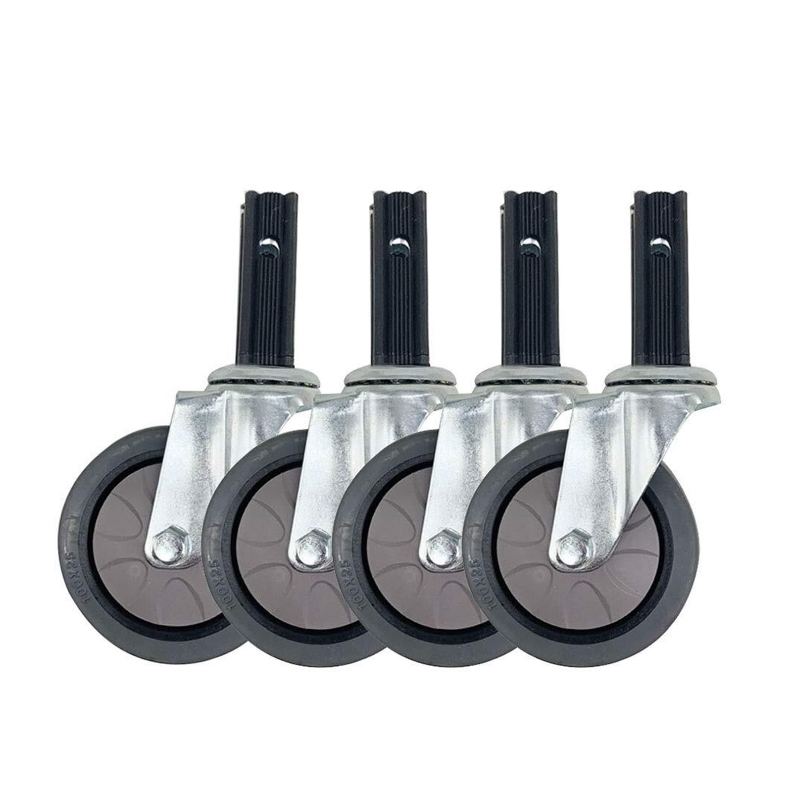 Roulettes pivotantes avec frein 45mm support carré pour charge lourde maison bureau