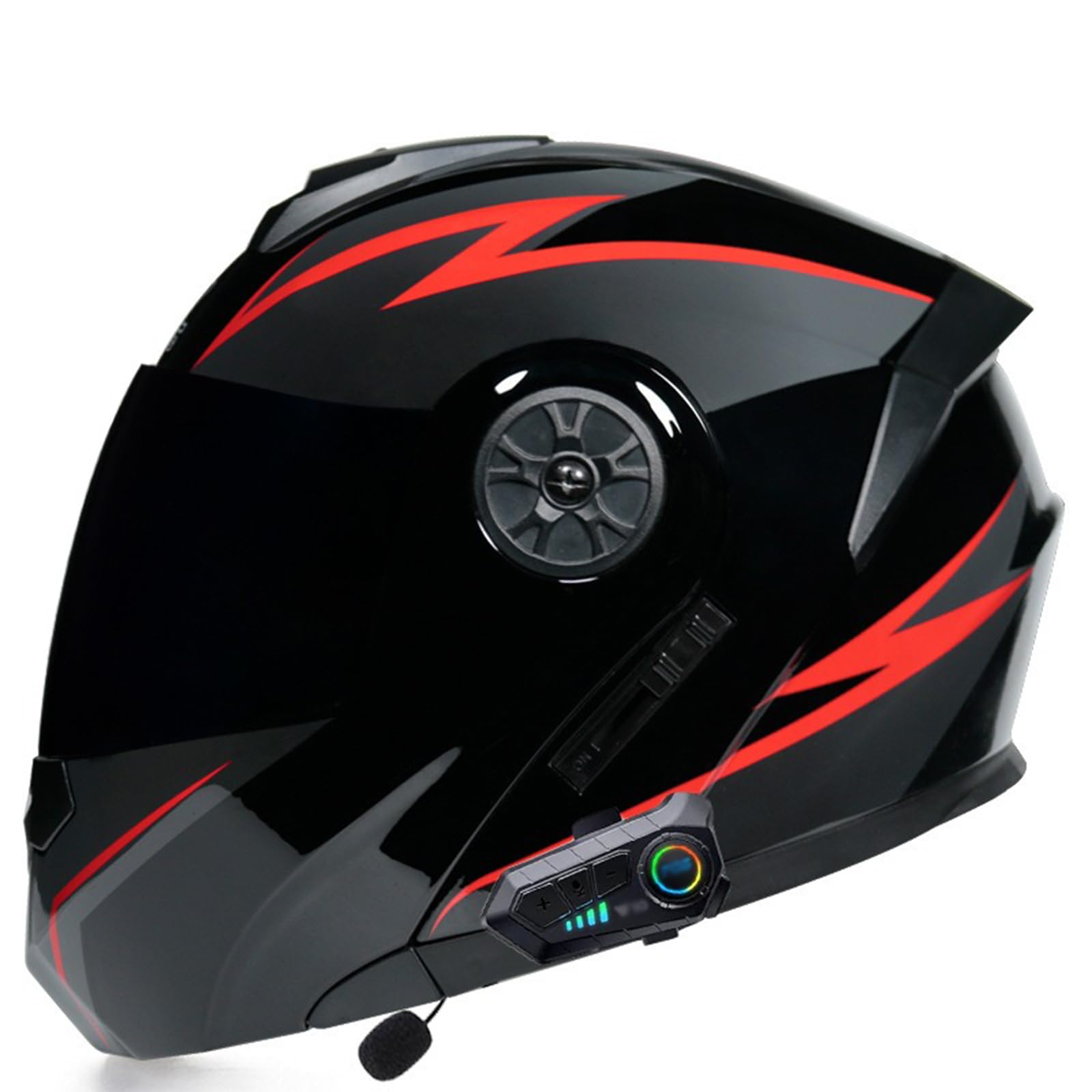 Casco Moto Modulare Bluetooth - Omologato DOT/ECE, Doppia Visiera, Altoparlante Integrato