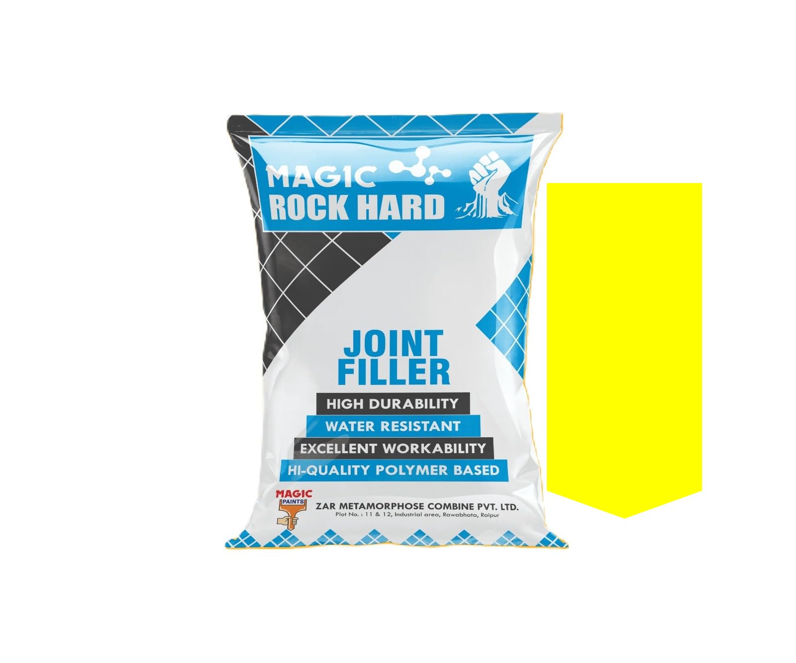 Magic Rock Hard White Cement Joint Fillers for Wall Tiles, Floor Tiles | Polymerized Tile Joint Filler | Crack Filling |Universal Adhesive | Repair | Construction Works 1 KG (Yellow) (B0D2KLPY5R) Amazon Price History, Amazon Price Tracker