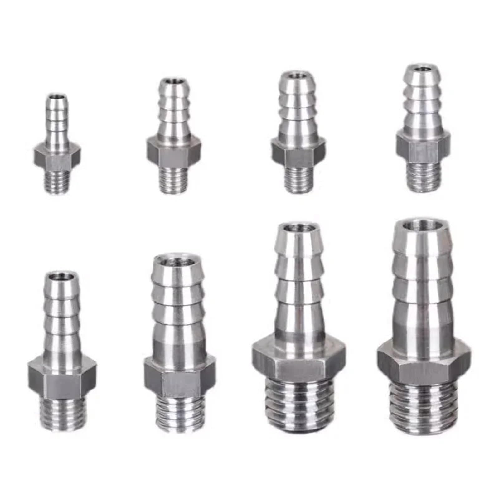 Pieza de acoplamiento premium M5 para tubo de 5mm en acero inoxidable mecanizado
