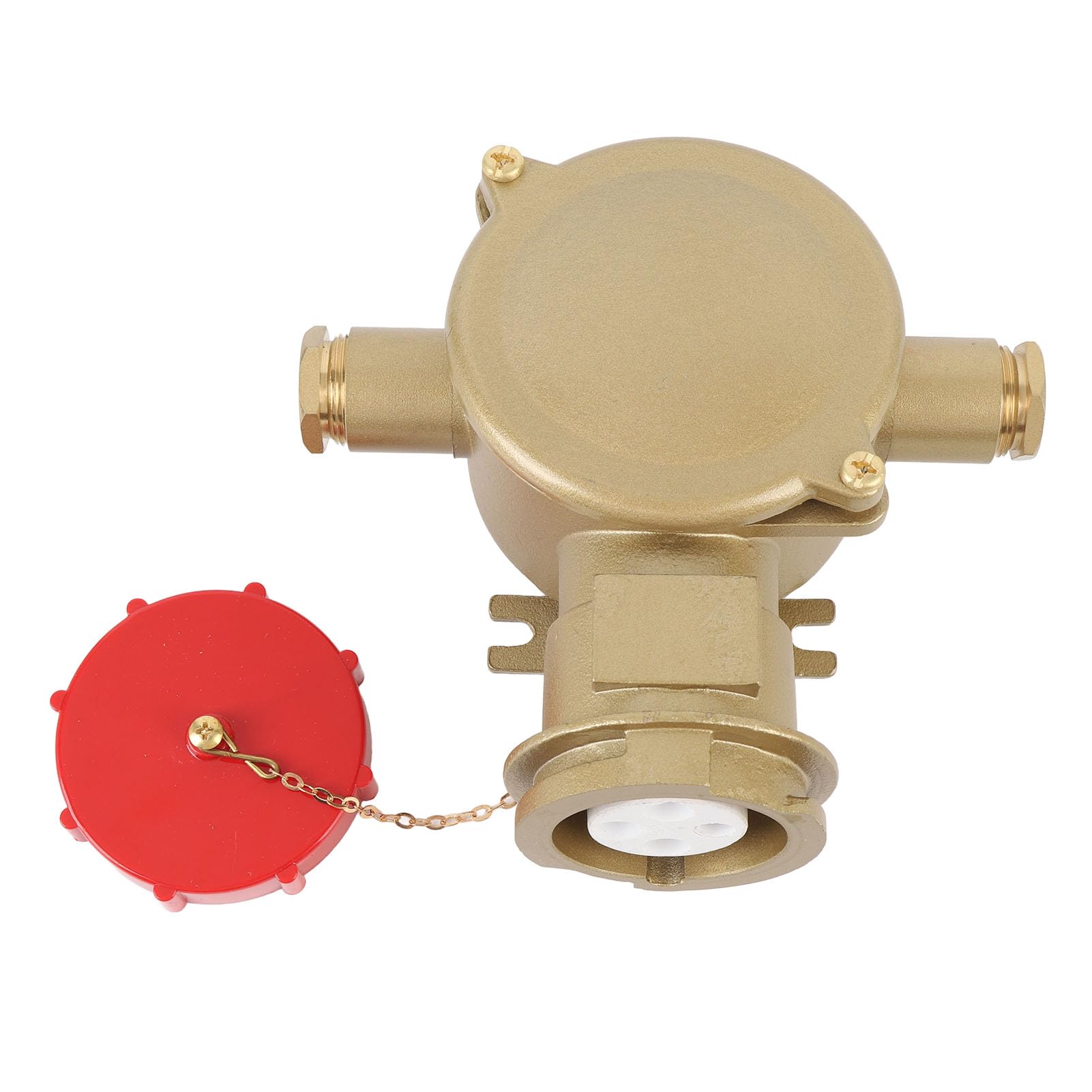Enchufe de caja de conexiones de latón marino 16A IP56 Enchufe de interruptor resistente a la intemperie con excelente conductividad eléctrica para sistemas eléctricos marinos de