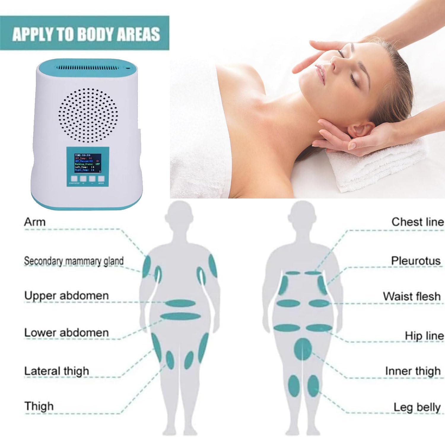 Cryolipolysis che dimagrisce macchina per perdita di grasso corporeo, rimozione della cellulite e rassodamento di sollevamento, dispositivo fresco per scolpire il corpo, efficace soluzione di perdita