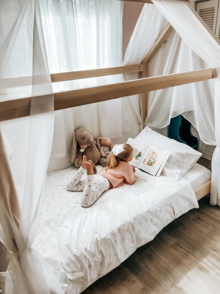 Assembled Purveyor 15 The Ozarks Full House Bed Frame with a child reading