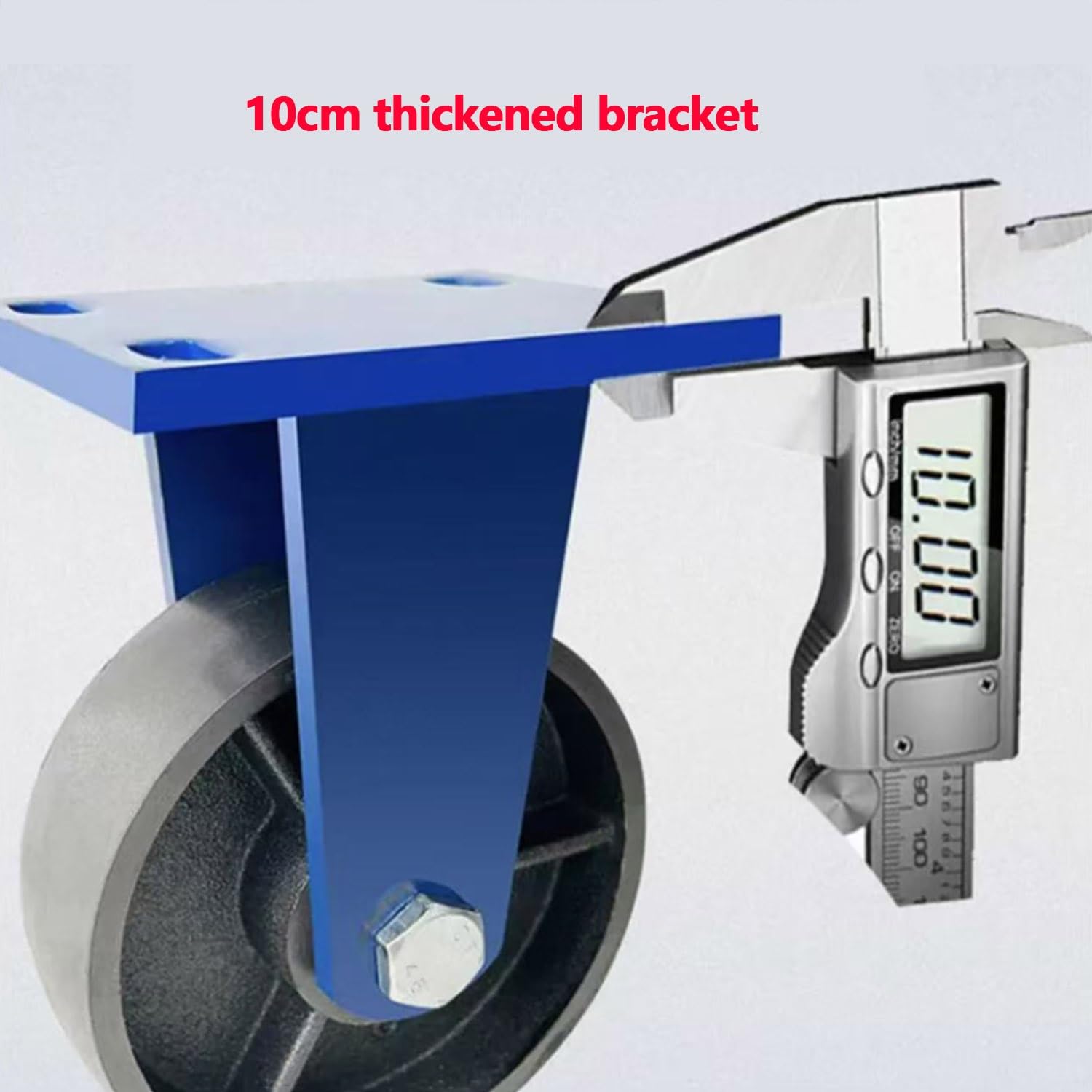 150/200mm Roulette Charge Lourde Jusqu'à Charger 6000KG, Transport Industriel Roue, roulettes Pivotantes avec Frein, Roue en Fonte Solide Lot de 4(2*Swivel+2*Brake,8in(200mm))