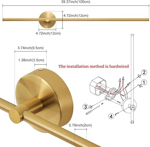 Miniatura 5 de Juego de dos apliques de pared modernos regulables con control remoto, multicolor, rotación de 350, función de memoria, luz de pared para