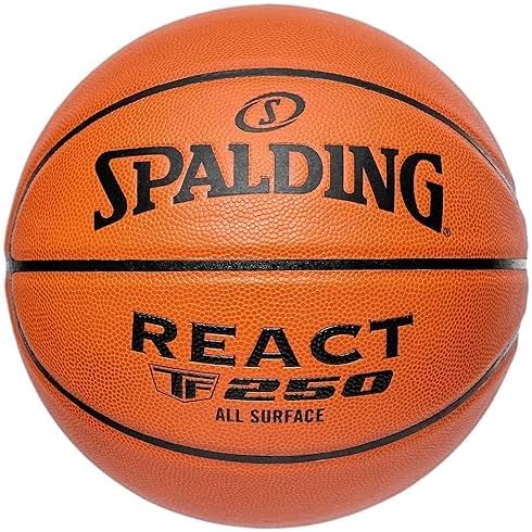 GEAR UP SPORTS Spalding TF 250 React Basketball | for Outdoor Training | for Professional Players | Best Basketball Match Ball for Kids & Young Yuth (Pack of 1) (6)