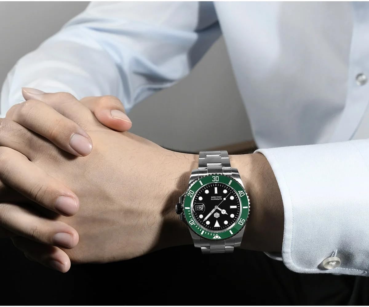 San Martin SN0017G-E - Reloj de pulsera para hombre (40 mm, 20 bares, ST2130, mecánico, automático, de lujo, resistente al agua)