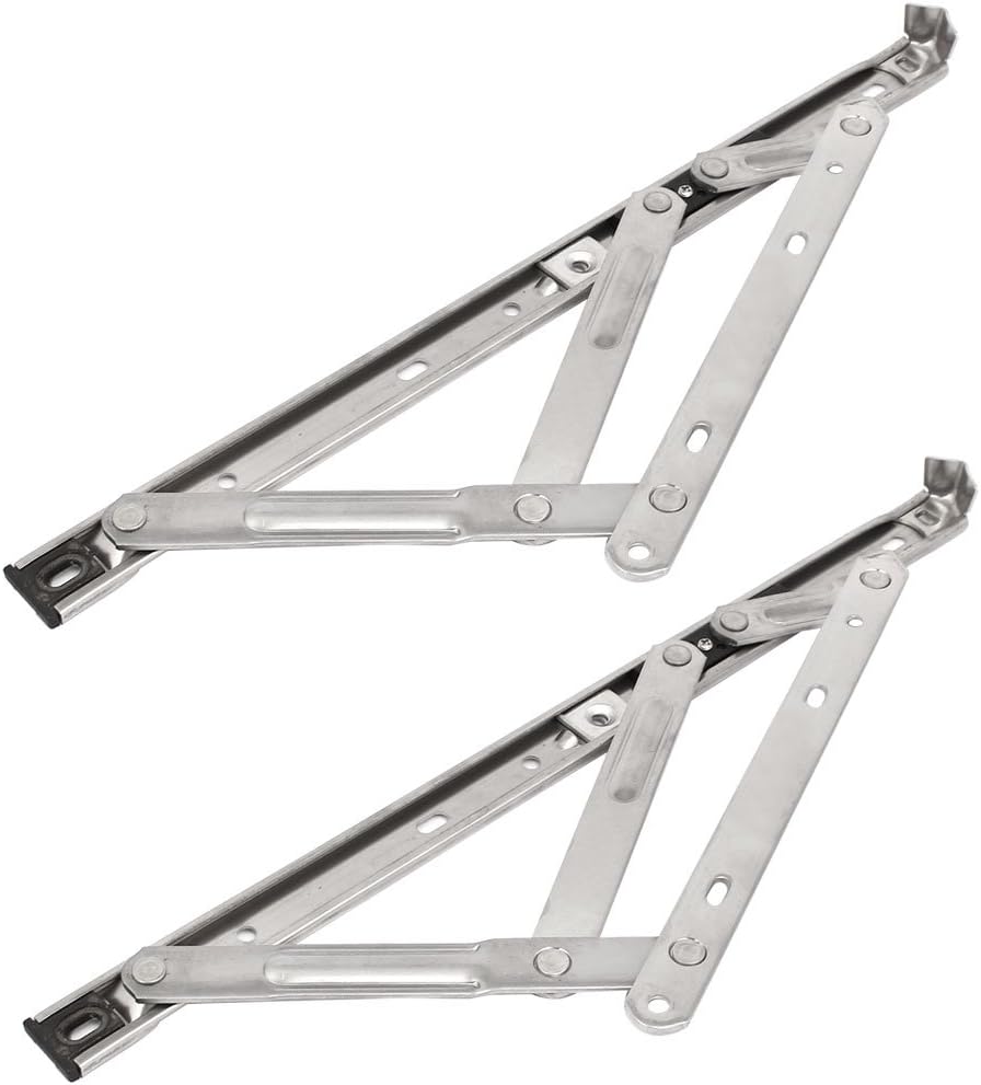 14-inch 202 Stainless Steel Casement Window Hinge Stay Silver Tone 2pcs (59da015ea538dff54ffc0b4b10b4dd1f)