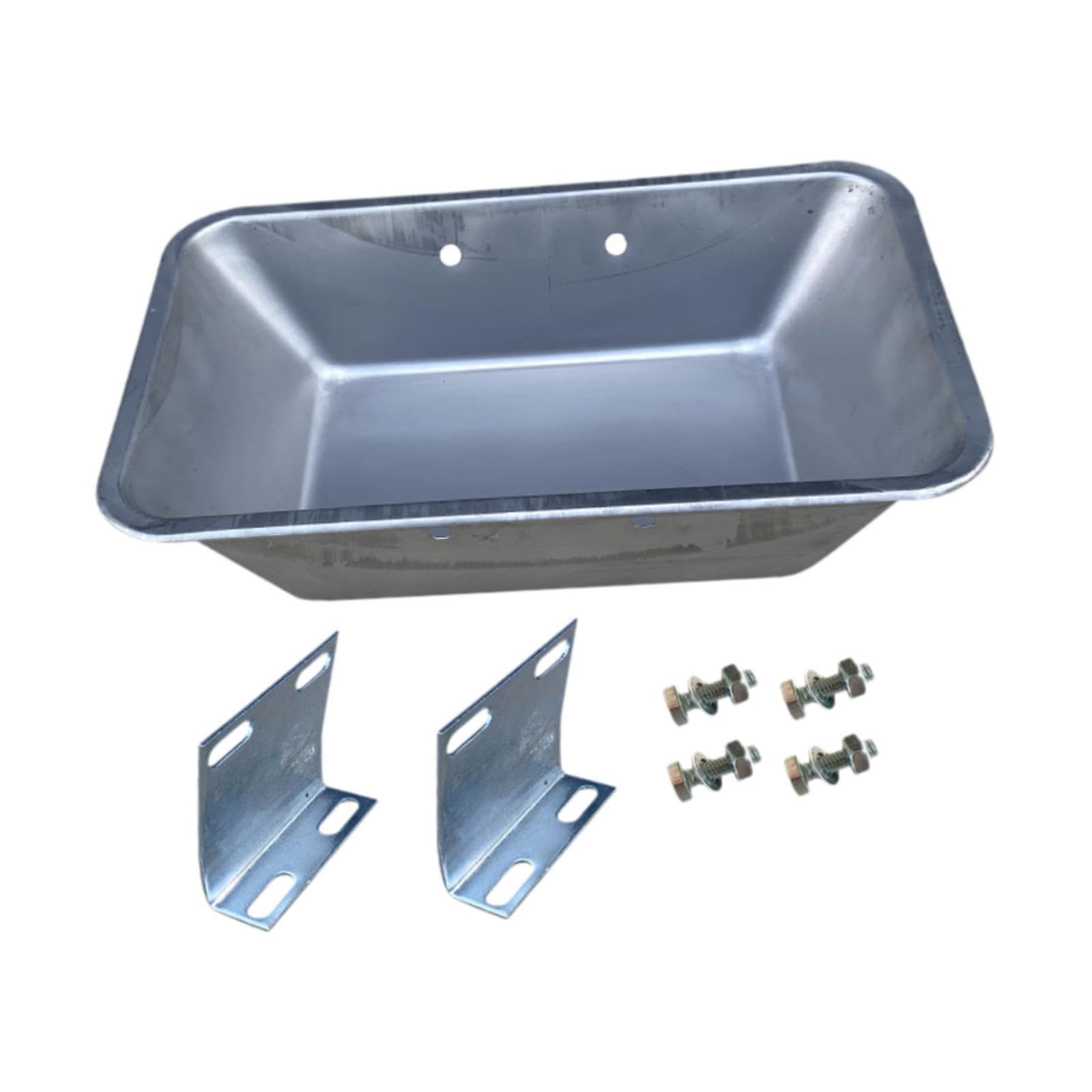 Mangiatoia per Maiali Accessorio per Suini Bacino per Bestiame Ciotola per Allevamento in Acciaio Inox Adatta per Animali da Allevamento Uso Quotidian, Style a