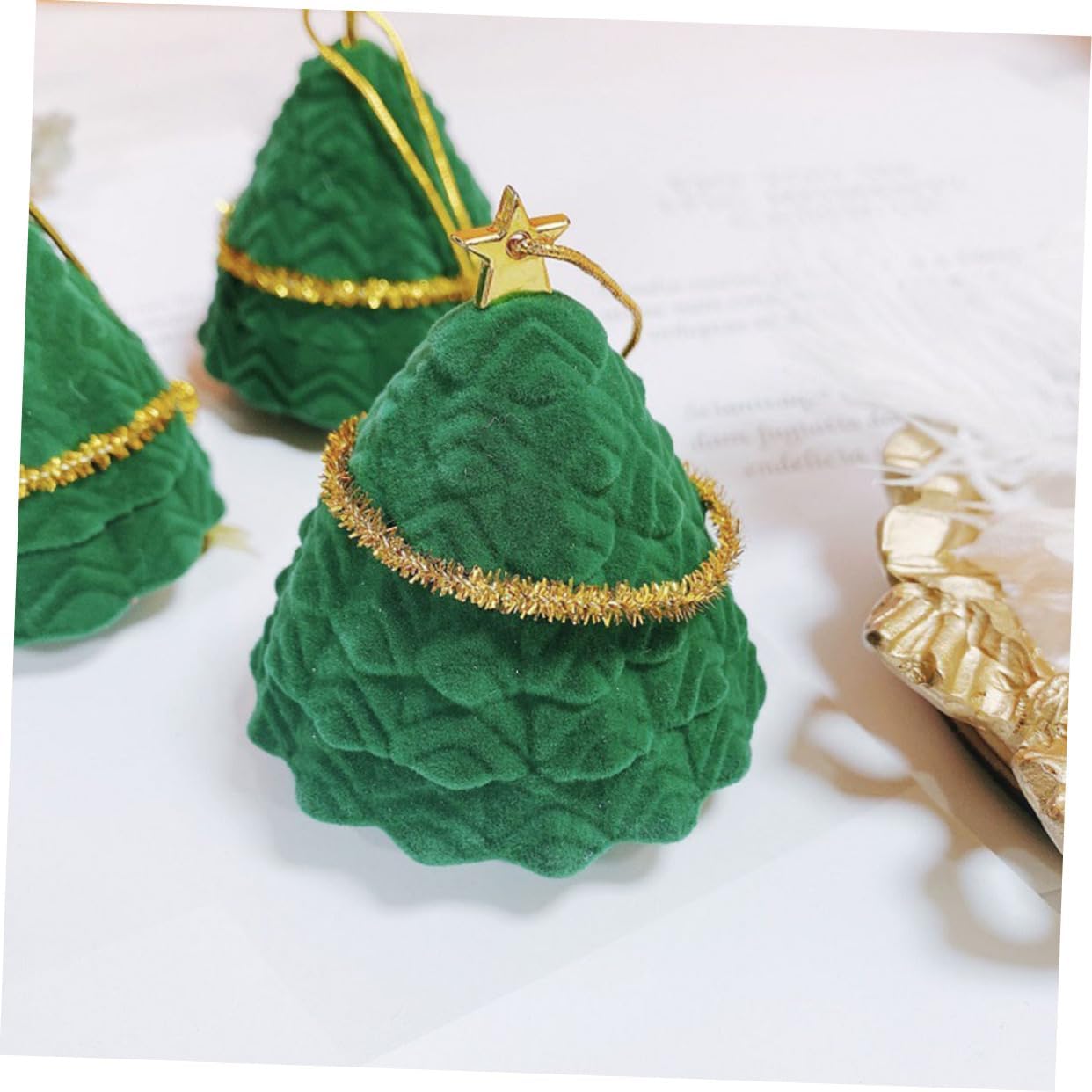 BESPORTBLE 2PCS Christmas Tree Jewelry Box Lightweight Storage for Earrings Rings Decorative Xmas Packing Box Unique Holiday for Jewelry Display Organization image 3