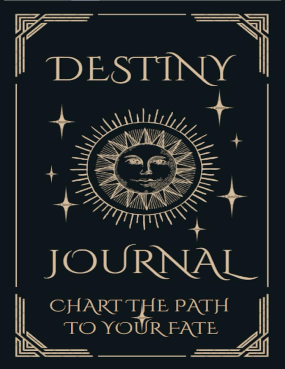 Celestial Themed Journal Navy: Blank Lined 8.5x11