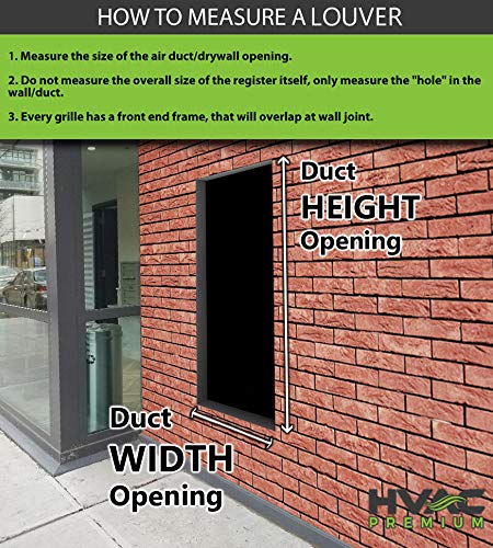 16" W X 16" H Aluminum Exterior Vent For Walls & Crawlspace - Rain & Waterproof Air Vent With Screen Mesh - Hvac Grille - Brown [Outer Dimensions 17.5”W X 17.5”H] #TOP4