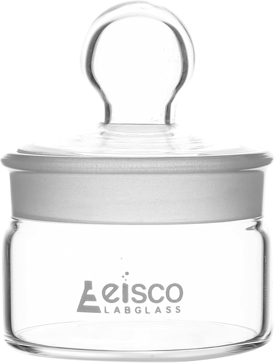 EISCO Weighing Bottle, Low Form, 20ml Capacity, Borosilicate Glass with Interchangeable Ground Stopper