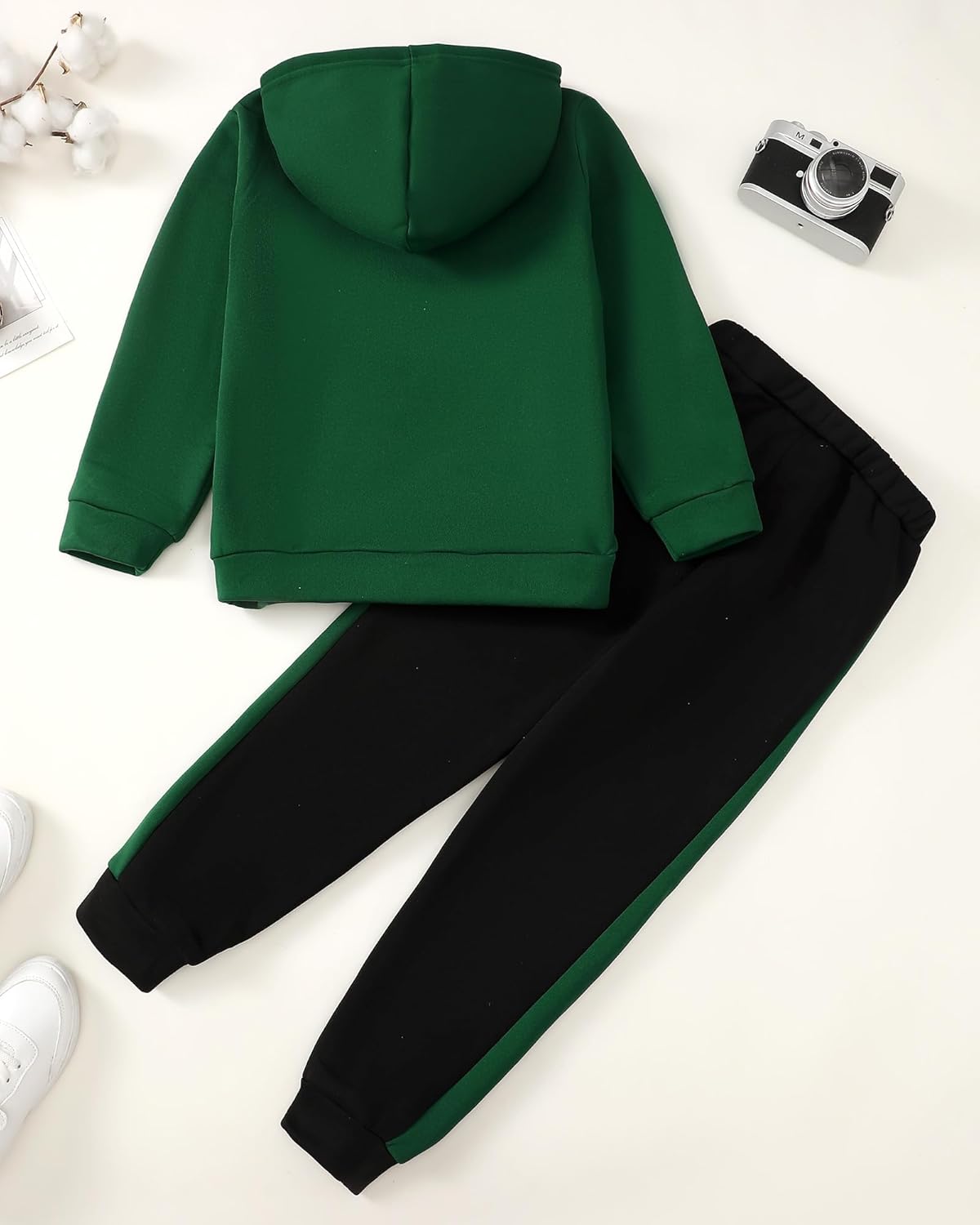 Boy Clothes Kids Boys Fall Winter Outfits Long Sleeve Fleece Hooded Tracksuit Sweatshirt Tops Jogging Sweatpants - Image 6