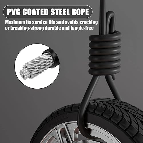 Miniatura 3 de Cuerda de saltar para mujeres y hombres con cuerda de salto de longitud ajustable y asas de aleación y silicona, adecuada para entrenamiento, boxeo,