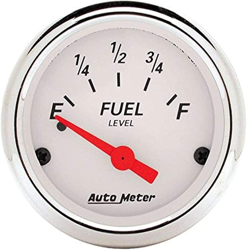 Medidor de nível de combustível AUTO METER 1318 Arctic White para Chevrolet/GM pré-1965 – 1 unidade