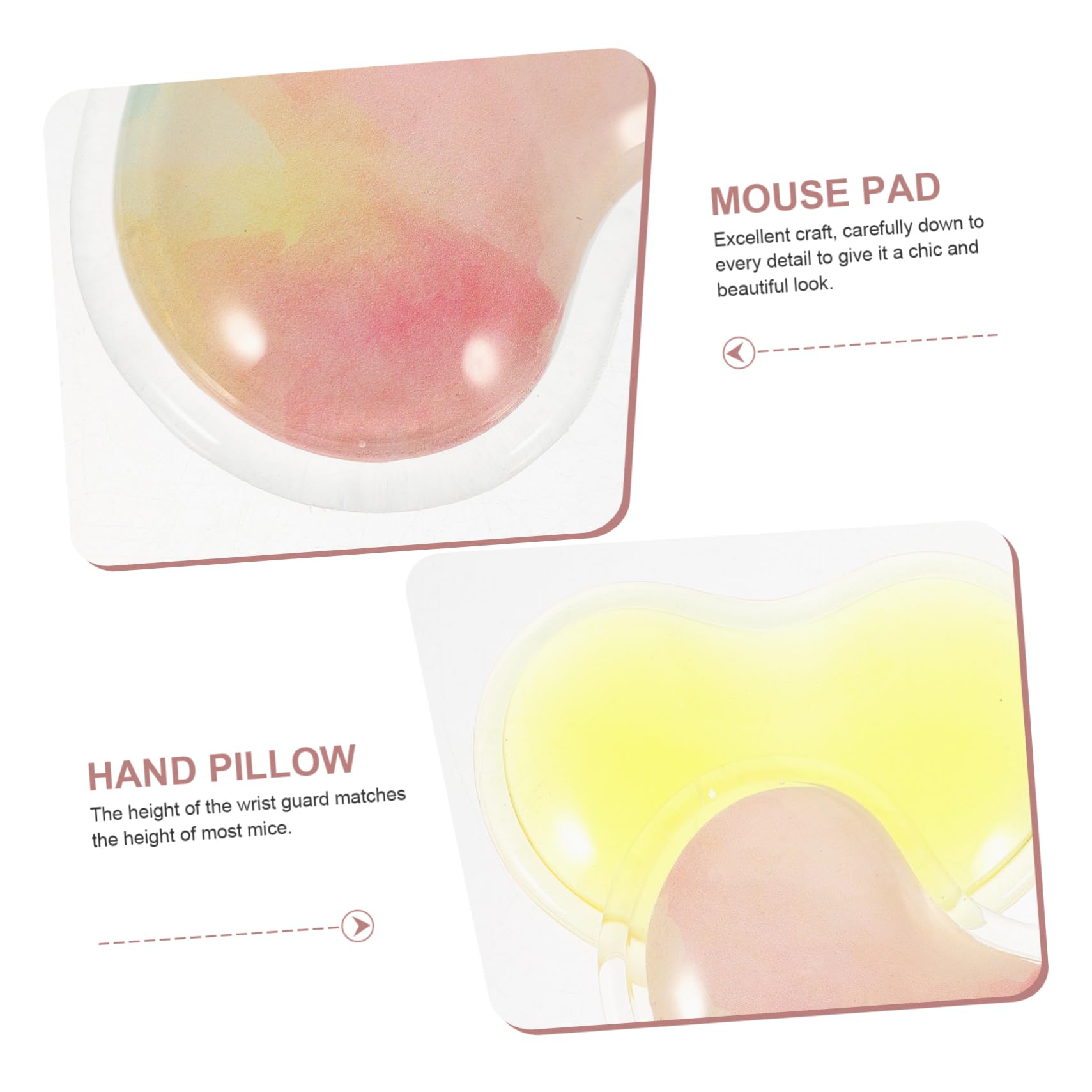 4 Pz tappetino per mouse cuscino per il sostegno del polso poggiapolsi per polso estivo poggiapolsi mouse poggiapolso mouse tappetino mouse topo tappetino per il supporto del polso HOODANCOS