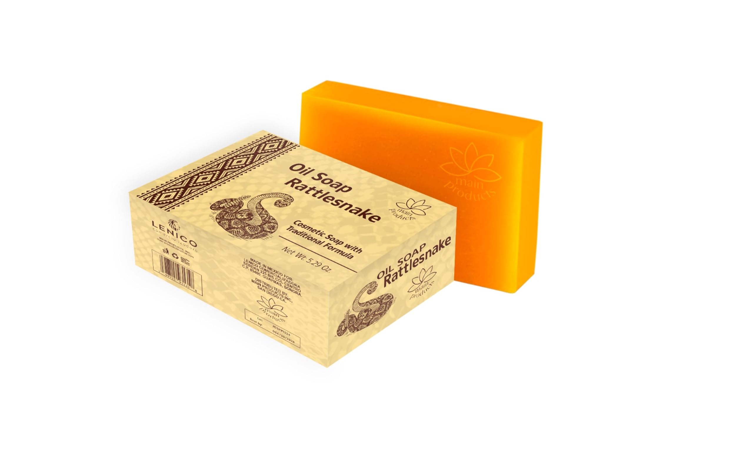 Oil Soap Rattlesnake 5 29 Oz 150g Cosmetic Soap Jabon de Aceite de Vibora de Cascabel
