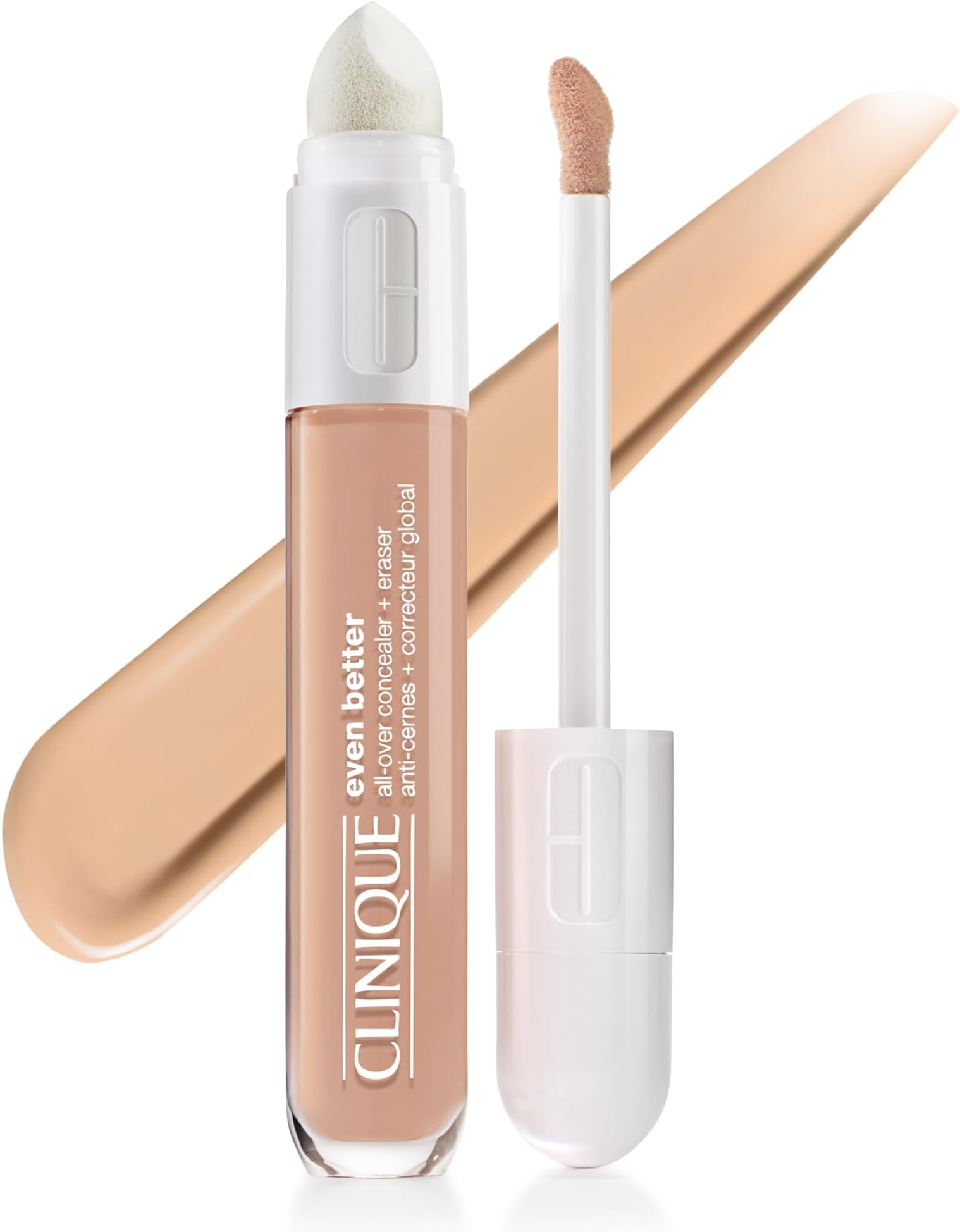 Even Better All-Over Full Coverage Concealer + Eraser Makeup For Dark Undereye Circles | With Hyaluronic Acid + Caffeine | Hydrating, Brightening + Depuffing