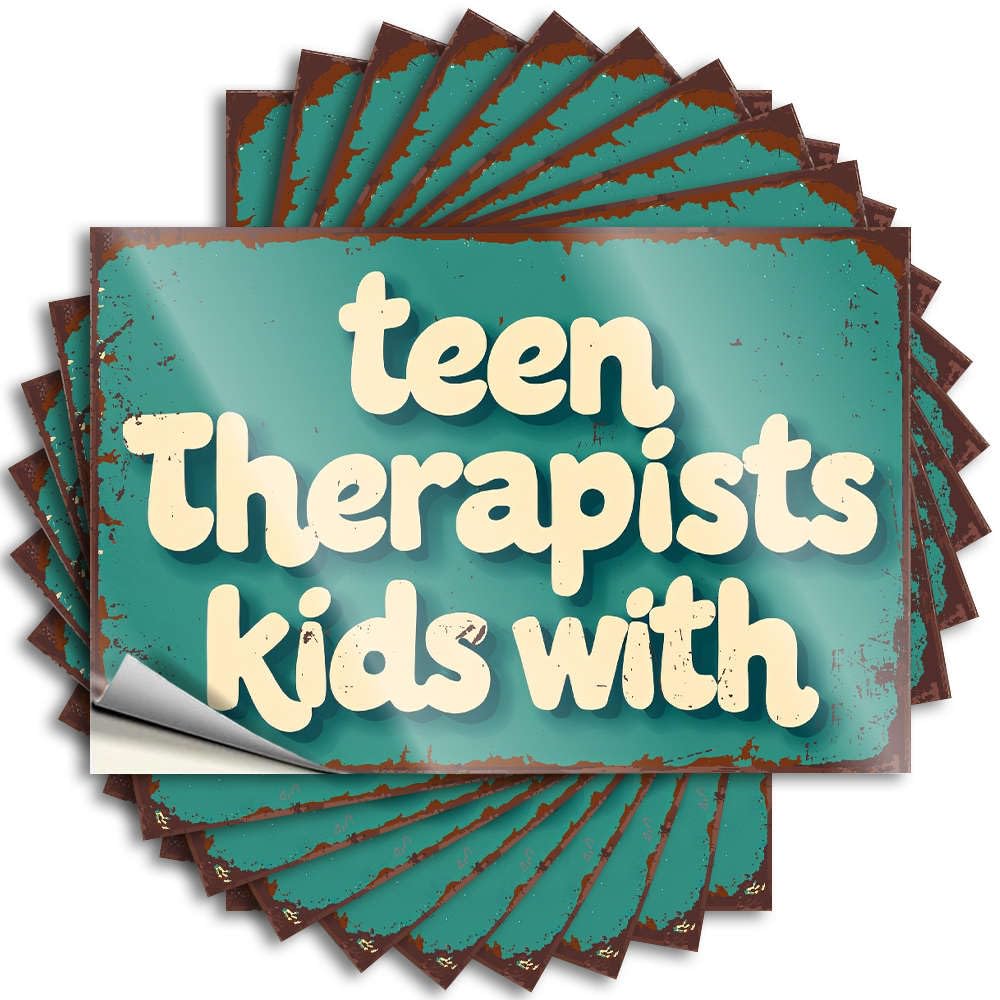 Teen Therapists Kids with. Spring New - Tattoos Case Waterproof Decal(6X9CM)