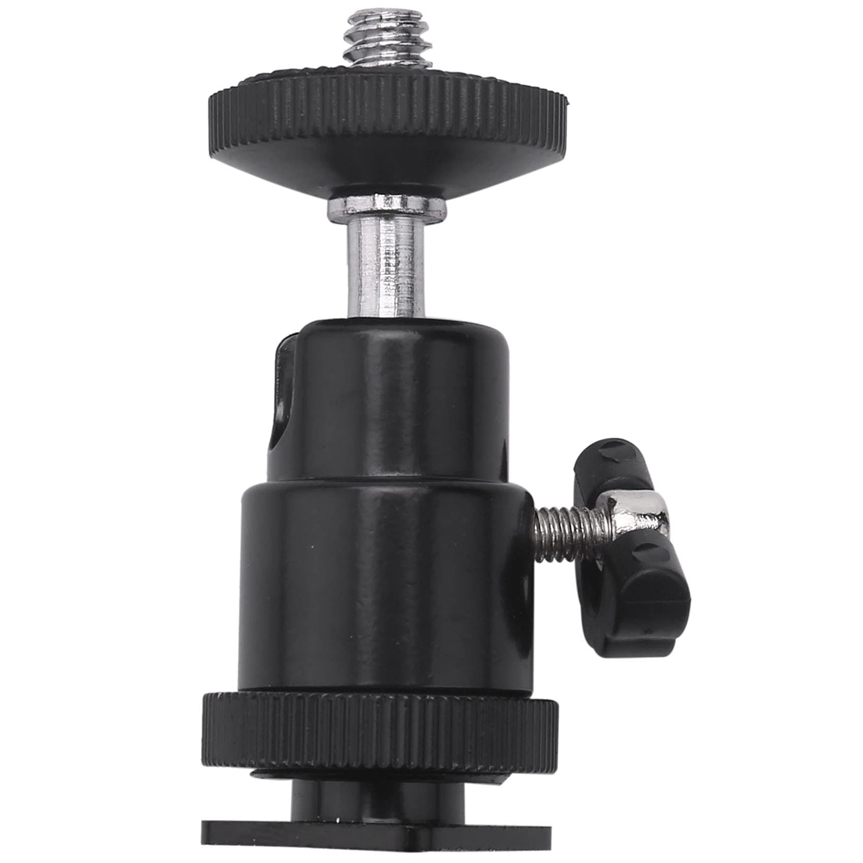 SVRITE Mini Rotule[Paquet De 2] avec Adaptateur Port Connexion Rotule ¨¤ 360 Degr¨¦s 1/4 Pouce -Rotule L¨¦g¨¨re Et Pivotante pour Cam¨¦ra DSLR,Cam¨¦Scope,Flash,Support Lampe
