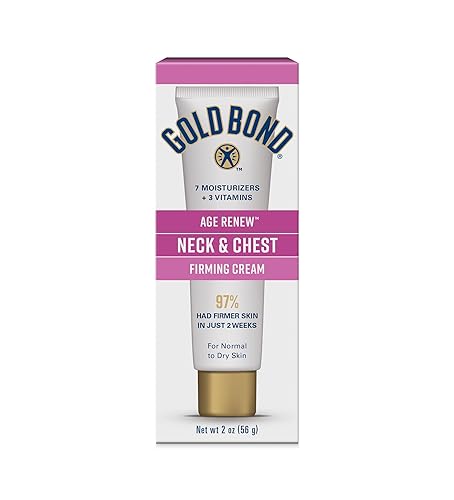 Gold Bond Age Renew Crema Reafirmante para Cuello y Pecho Age Renew, 2 oz., Crema Reafirmante para la Piel Clínicamente Probada