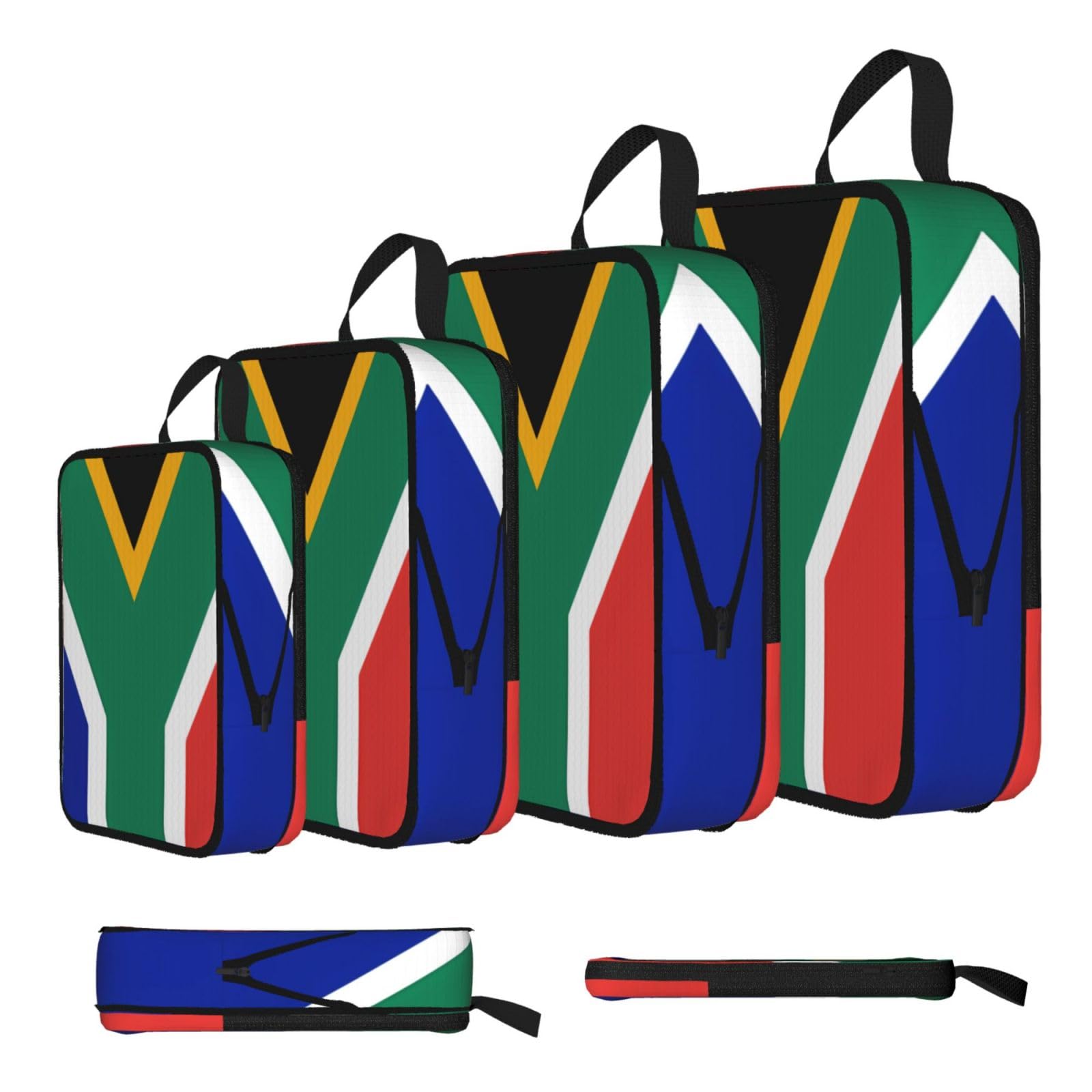 South Africa flag Compression Packing Cubes 4 Piece Set