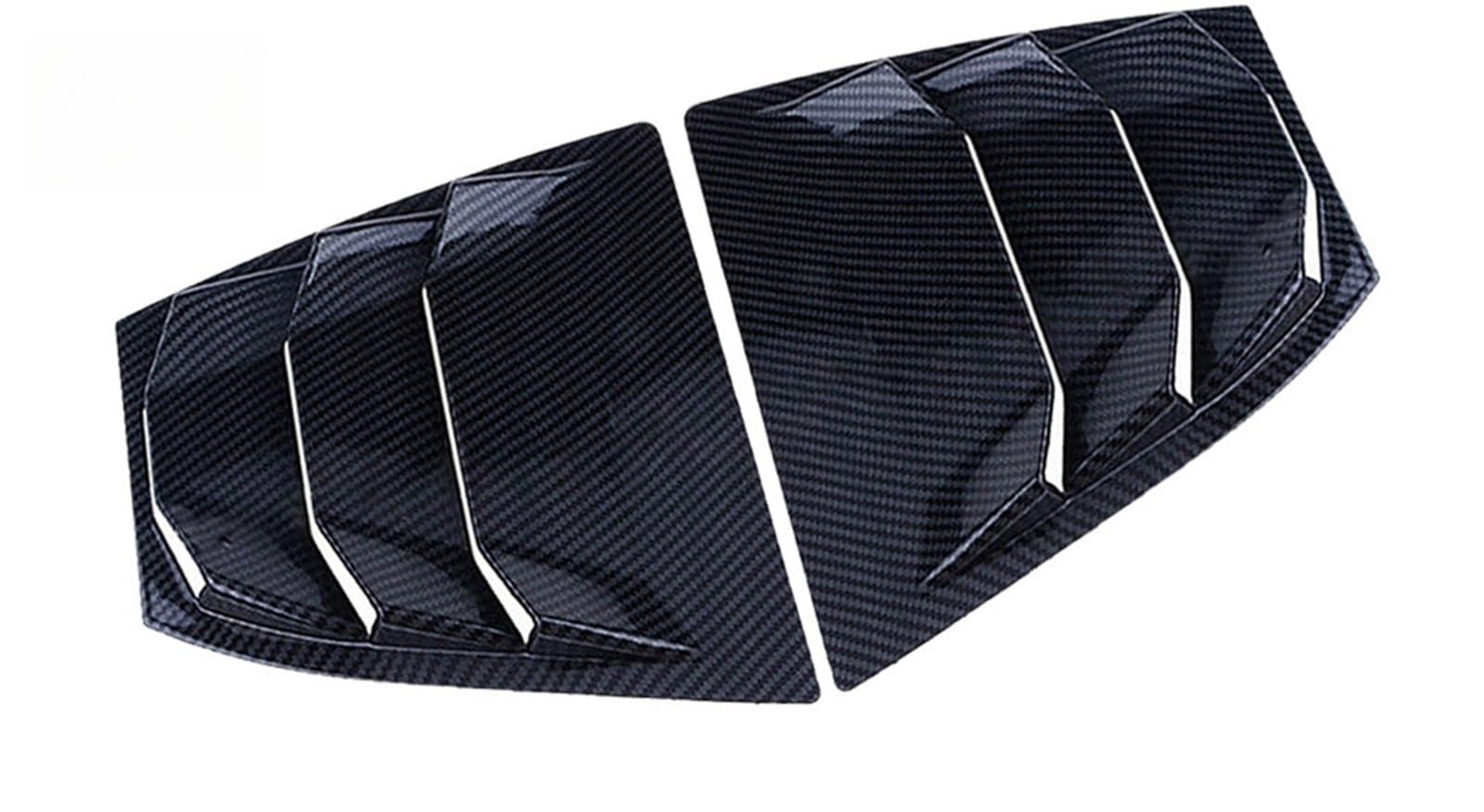 Auto Parts Window Louvers Air Cover Gloss Black Compatible for Mazda 3 AXELA 2014-2019