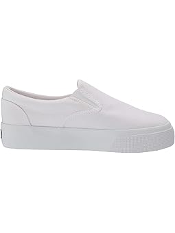 superga white slip on