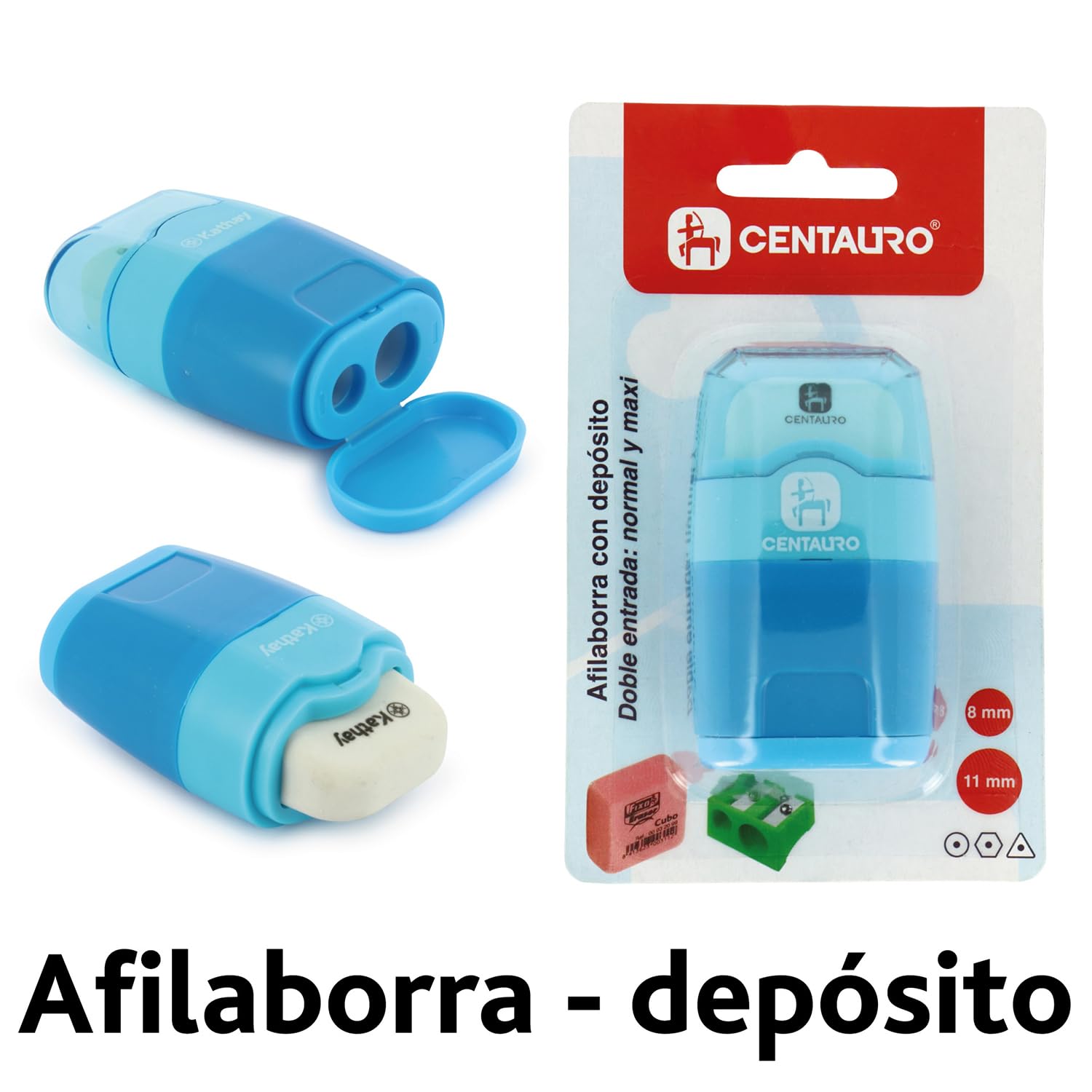 Centauro, Sharpener with Double Input: Normal and Maxi, Diameters: 8 and 11 mm - Image 2
