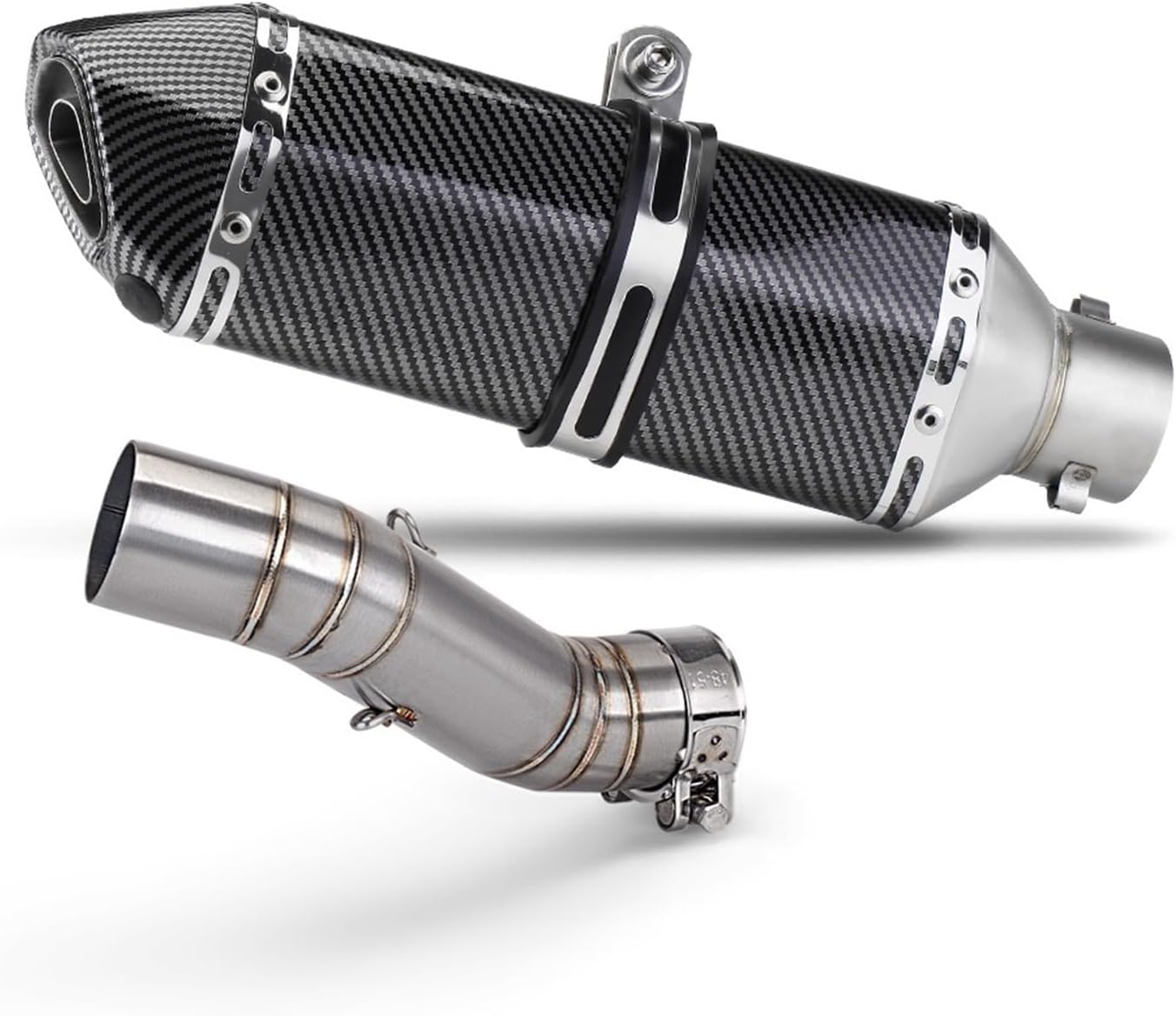 For CB400 CBR400 CB500F CB500X CBR500 CBR500R 2016-2022 Motorcycle Exhaust Escape Moto Mid Link Pipe 51mm Muffler Exhausts pipes