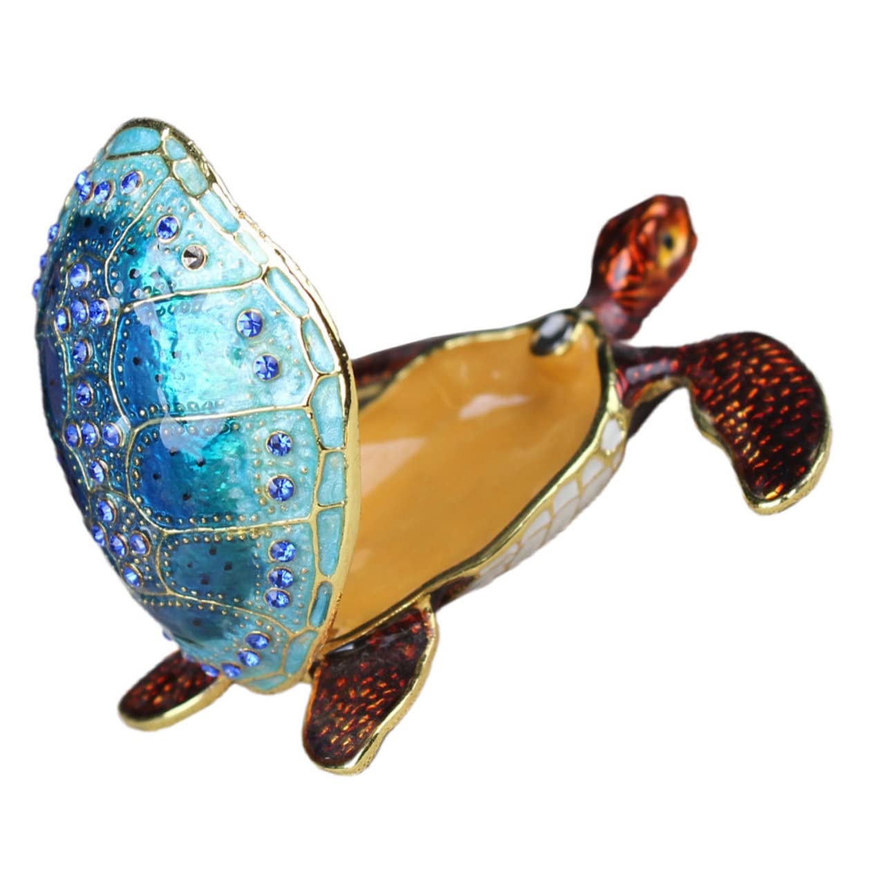 Boîte à bijoux tortue organisateur émaillé pratique et élégant