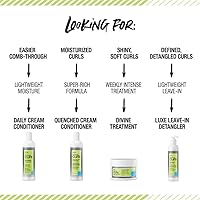 Vista 6 de ALL ABOUT CURLS Luxe Leave-In Detangler For Curly Hair Styling Detangle, Moisturize, De-Frizz Reduce Frizz & Softens Deluxe Moisture Vegan