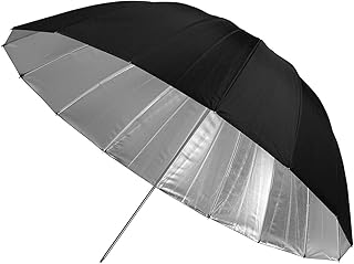 Westcott 43in. (109cm) Apollo Deep Umbrella with Silver Reflective Bounce Interiorâ€¦