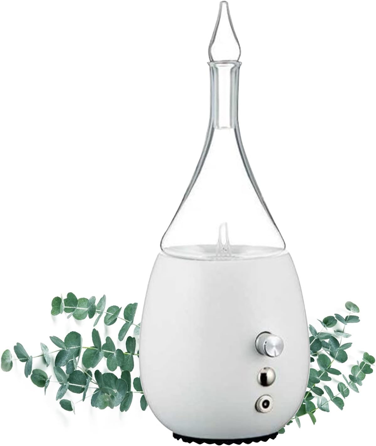 Raindrop 3.0 Nebulizing Diffuser for Essential Oil/Aromatherapy with Touch Sensor and MagConnect-Style Electrical Cord and Adapter. (White)