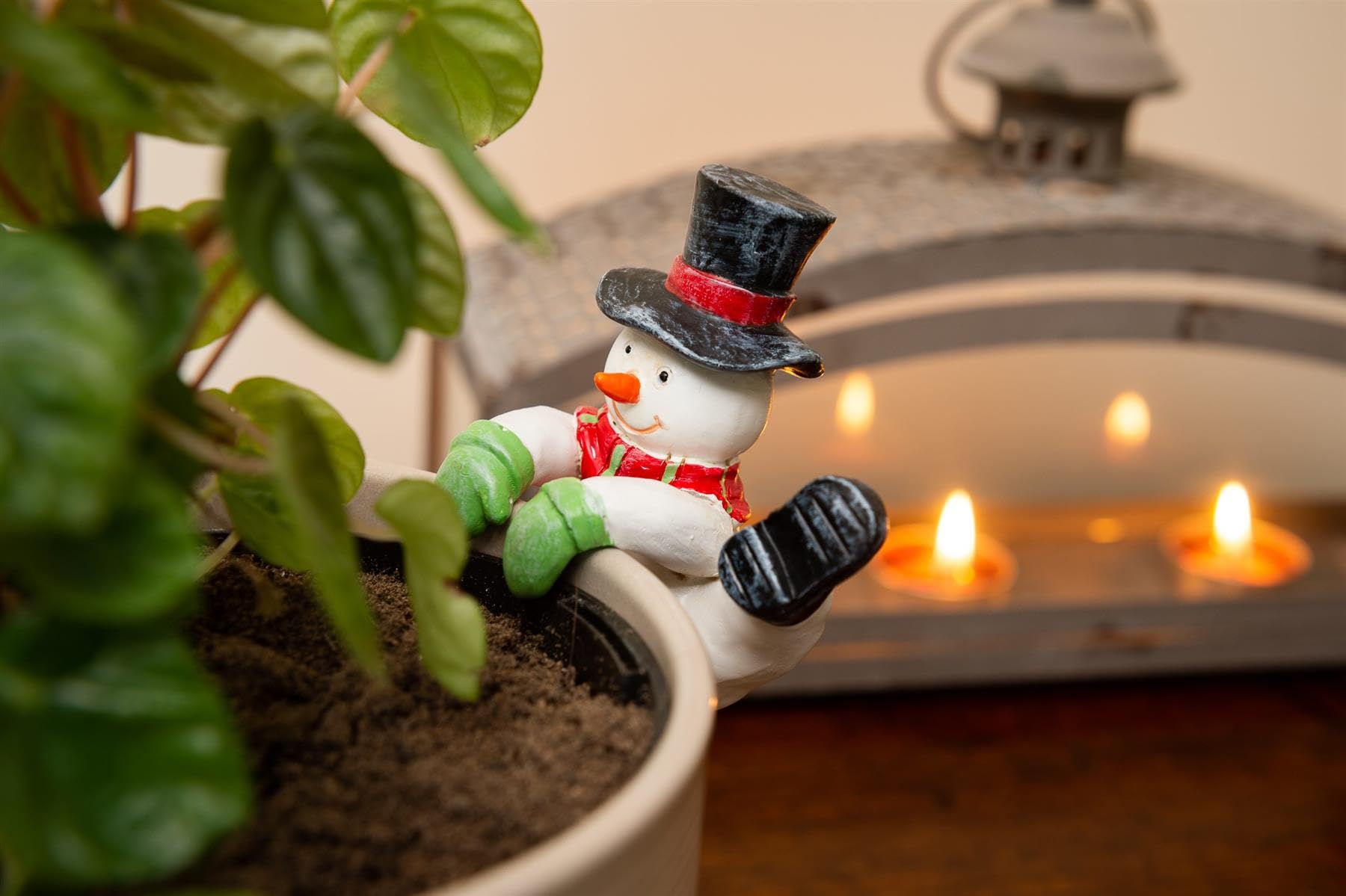 Snowman Pot Buddy - Christmas Decorative Plant Pot Hanger