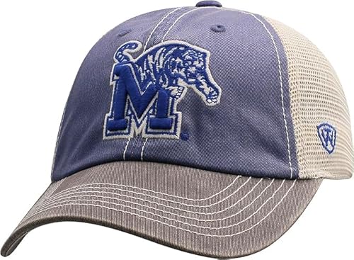 Memphis Collegiate Adjustable Hats (US, Alpha, One Size, Memphis Mesh)