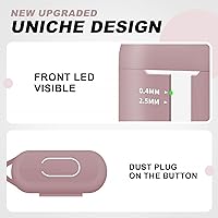 Vista 209 de Funda para AirPods Pro con kit de limpieza, funda de silicona suave para Apple AirPod Pro de 1ª/2ª generación, accesorios de funda AirPods Pro/Pro 2