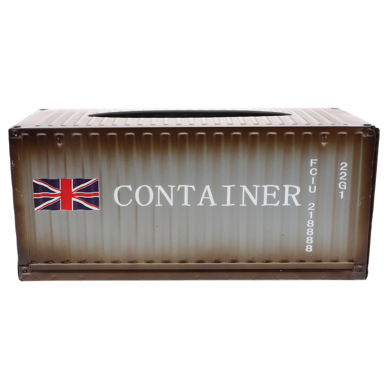 Homoyoyo Caja Decorativa de Hierro para Pañuelos Diseño Industrial, Fácil de Limpiar y Multifuncional para Decoración de Escritorio o Comedor