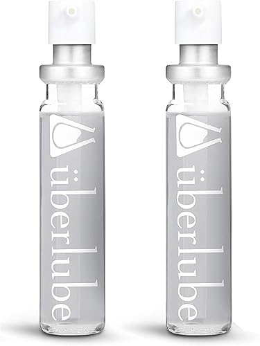Uberlube Lubricante de silicona  Dos tubos de repuesto de lubricante de viaje de 0.5 fl oz (0.5 fl oz), lubricante de silicona sin perfume,